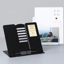Load image into Gallery viewer, Portable Metal Adjustable Reading Book Holder Support iPad Document Book Shelf Bookstand, Small, Large