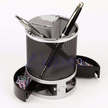 Load image into Gallery viewer, Desk Mesh Pen Pencil Holder Perpetual Calendar Office Supplies Multifunctional Digital LED Pens Storage Box