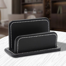 Load image into Gallery viewer, 2 Blocks Office Stationery Leather Name Card Holder Stationery Bussiness  Office Home Card Holder, 2 Blocks Card Holder