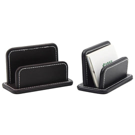 2 Blocks Office Stationery Leather Name Card Holder Stationery Bussiness  Office Home Card Holder, 2 Blocks Card Holder