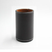 Load image into Gallery viewer, Faux Leather Leather Penholder Desk Supplies Organizer