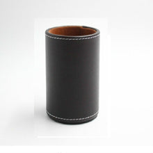 Load image into Gallery viewer, Faux Leather Leather Penholder Desk Supplies Organizer
