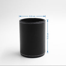 Load image into Gallery viewer, Faux Leather Leather Penholder Desk Supplies Organizer