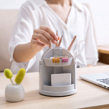 Load image into Gallery viewer, 2 PCS Multi-function Rotating Plastic Gift Pen Holder Office Storage Box