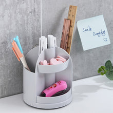Load image into Gallery viewer, 2 PCS Multi-function Rotating Plastic Gift Pen Holder Office Storage Box