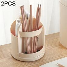 Load image into Gallery viewer, 2 PCS Multi-function Rotating Plastic Gift Pen Holder Office Storage Box