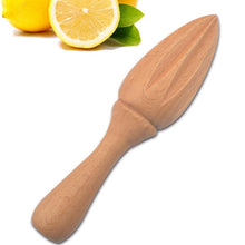 Load image into Gallery viewer, Wooden Squeezer Juicer Fruit Juice Extractor Reamer Lemon Cone Multifunctional Kitchen Tool, Squeezer Juicer