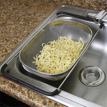 Load image into Gallery viewer, Stainless Steel Foldingf Filter Kitchen Tools Drainage Household Retractable Vegetable Fruit Basket, 24x34x11cm, 18x27x11cm