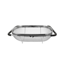 Load image into Gallery viewer, Stainless Steel Foldingf Filter Kitchen Tools Drainage Household Retractable Vegetable Fruit Basket, 24x34x11cm, 18x27x11cm