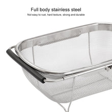 Load image into Gallery viewer, Stainless Steel Foldingf Filter Kitchen Tools Drainage Household Retractable Vegetable Fruit Basket, 24x34x11cm, 18x27x11cm