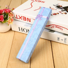 Load image into Gallery viewer, 3 PCS Rectangular Rose Bow Gift Box Necklace Box Jewelry Box, Random Color Delivery