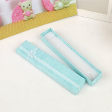 Load image into Gallery viewer, 3 PCS Rectangular Rose Bow Gift Box Necklace Box Jewelry Box, Random Color Delivery