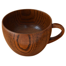 Load image into Gallery viewer, Mini Retro Handmade Wooden Coffee Tea Juice Water Cup Breakfast Beer Milk Drinkware with Handle, Milk Drinkware with Handle