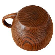 Load image into Gallery viewer, Mini Retro Handmade Wooden Coffee Tea Juice Water Cup Breakfast Beer Milk Drinkware with Handle, Milk Drinkware with Handle