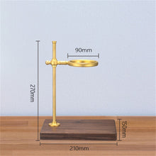 Load image into Gallery viewer, Wood Base Hand Coffee Filter Holder Adjustable Filter Holder, Rubber Wood, Spade Wood