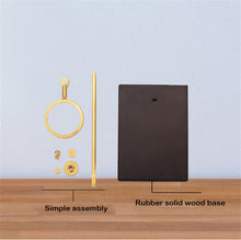 Load image into Gallery viewer, Wood Base Hand Coffee Filter Holder Adjustable Filter Holder, Rubber Wood, Spade Wood