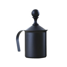 Load image into Gallery viewer, Pump Creamer Stainless Steel Double Mesh Manual Coffee Milk Foam Frothing Pitcher Froth Pump Foamer Cup, 400cc, 800cc