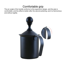 Load image into Gallery viewer, Pump Creamer Stainless Steel Double Mesh Manual Coffee Milk Foam Frothing Pitcher Froth Pump Foamer Cup, 400cc, 800cc
