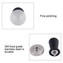 Load image into Gallery viewer, Stainless Steel Coffee Powder Hammer Alumina Constant Pressure Powder Press, 58mm Black