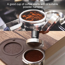 Load image into Gallery viewer, Stainless Steel Coffee Powder Hammer Alumina Constant Pressure Powder Press, 58mm Black