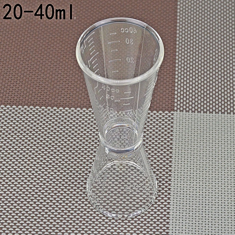 2 PCS PC Small Measuring Cup Device Double-headed Graduated Milk Tea Scale Cup Oz Measuring Tool, Large, Small
