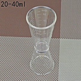2 PCS PC Small Measuring Cup Device Double-headed Graduated Milk Tea Scale Cup Oz Measuring Tool, Large
