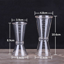 Load image into Gallery viewer, 2 PCS PC Small Measuring Cup Device Double-headed Graduated Milk Tea Scale Cup Oz Measuring Tool, Large, Small