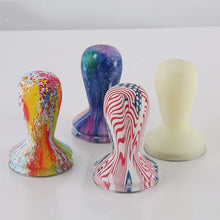 Load image into Gallery viewer, 58mm Coffee Tamper Coloured Silicone Frosted Handle Coffee Hammer 304 Stainless Steel Powder Press Coffee Accessories, Starry Sky, Stripe, Colorful, Milk White