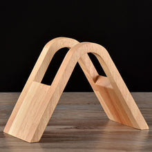 Load image into Gallery viewer, Coffee Filter Holder Coffee Storage Rack Filter Box Paper Base Bracket Display Stand, Wooden V Holder