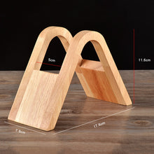 Load image into Gallery viewer, Coffee Filter Holder Coffee Storage Rack Filter Box Paper Base Bracket Display Stand, Wooden V Holder