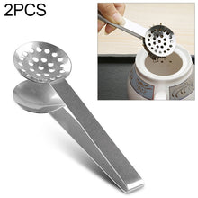 Load image into Gallery viewer, 2 PCS Stainless Steel Round Teabag Tongs Tea Bag Squeezer Holder Grip, Squeezer Holder Grip