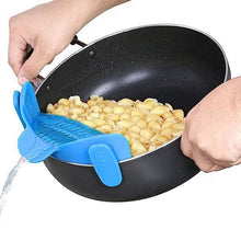 Load image into Gallery viewer, Silicone Pot Filter Kitchen Clip Pot Filter Drain Excess Liquid Drain Pasta Vegetable Cookware