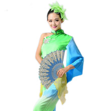 Load image into Gallery viewer, Spain Style Plastic Folding Fan Peacock Lace Fan Ladies Dance Gilding Fan, 23x42cm