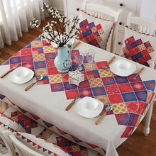 Load image into Gallery viewer, Retro Pattern Linen Table Cloth For Dinner Home Decor Dustproof Table Cover, 85x85cm, 110x110cm, 110x160cm, 130x180cm