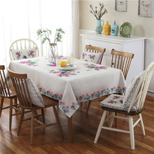 Load image into Gallery viewer, Retro Pattern Linen Table Cloth For Dinner Home Decor Dustproof Table Cover, 85x85cm, 110x110cm, 110x160cm, 130x180cm