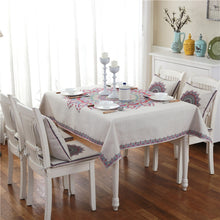 Load image into Gallery viewer, Retro Pattern Linen Table Cloth For Dinner Home Decor Dustproof Table Cover, 85x85cm, 110x110cm, 110x160cm, 130x180cm