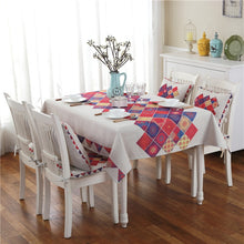 Load image into Gallery viewer, Retro Pattern Linen Table Cloth For Dinner Home Decor Dustproof Table Cover, 85x85cm, 110x110cm, 110x160cm, 130x180cm