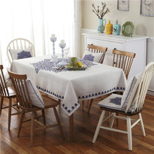 Load image into Gallery viewer, Retro Pattern Linen Table Cloth For Dinner Home Decor Dustproof Table Cover, 85x85cm, 110x110cm, 110x160cm, 130x180cm
