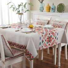 Load image into Gallery viewer, Retro Pattern Linen Table Cloth For Dinner Home Decor Dustproof Table Cover, 140x140cm, 140x200cm