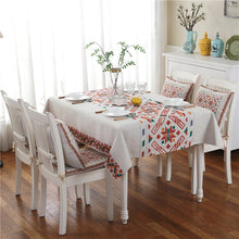 Load image into Gallery viewer, Retro Pattern Linen Table Cloth For Dinner Home Decor Dustproof Table Cover, 140x140cm, 140x200cm