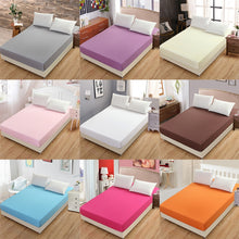Load image into Gallery viewer, Plain Mattress Protector Bed Mat Mattress Cover Fitted Sheet, 150X200cm, 180X200cm
