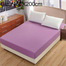 Load image into Gallery viewer, Plain Mattress Protector Bed Mat Mattress Cover Fitted Sheet, 150X200cm, 180X200cm