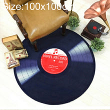 Load image into Gallery viewer, Creative Retro 3D DVR Record Carpet Round CD Floor Mat Home Decor Living Room Kid Bedroom Decoration  Rug,, Diameter 60cm, Diameter 80cm, Diameter 100cm, Diameter 120cm, Diameter 160cm, Diameter 180cm