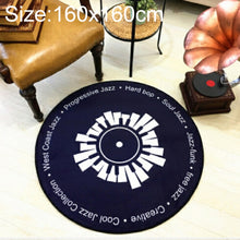 Load image into Gallery viewer, Creative Retro 3D DVR Record Carpet Round CD Floor Mat Home Decor Living Room Kid Bedroom Decoration  Rug,, Diameter 60cm, Diameter 80cm, Diameter 100cm, Diameter 120cm, Diameter 160cm, Diameter 180cm
