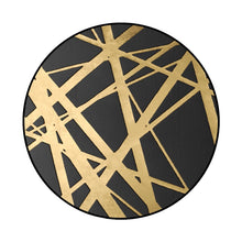 Load image into Gallery viewer, Luxury 3D Round Carpets Nordic style Pattern Rug, Black Golden Diameter: 40cm, Black Golden Diameter: 60cm, Black Golden Diameter: 80cm, Black Golden Diameter: 100cm, Black Golden Diameter: 120cm, Black Golden Diameter: 140cm, Black Golden Diameter: 15...