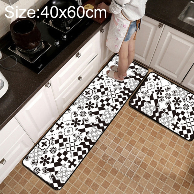 Geometric Lattice Carpet Kitchen Bath Antiskid Mat, 40x60cm, 40x120cm, 50x80cm, 50x160cm, 40x60cm + 40x120cm, 50x80cm + 50x160cm
