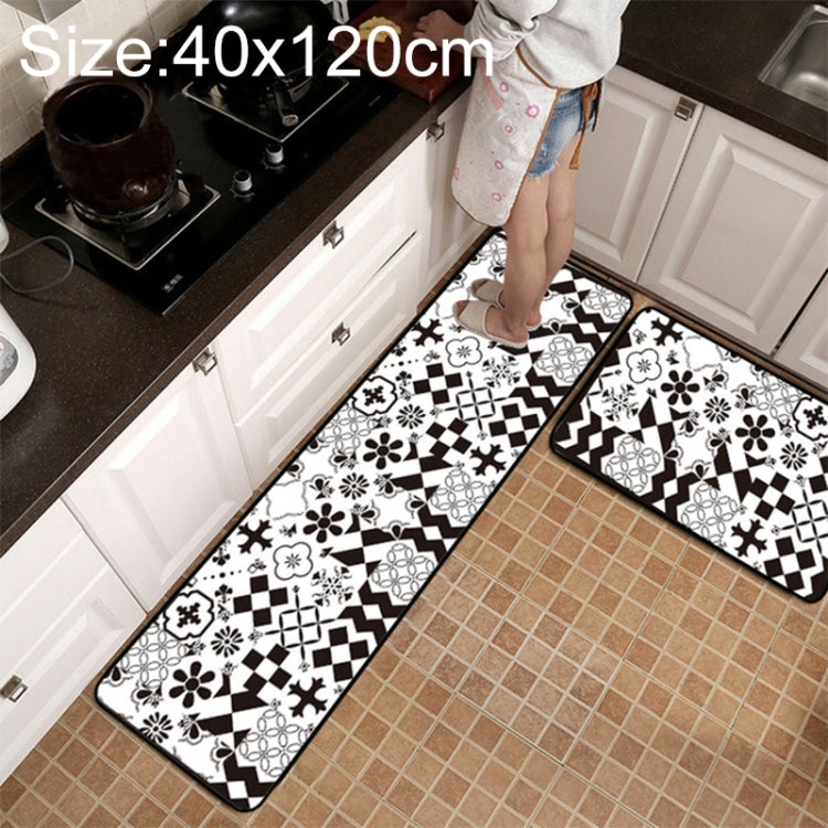 Geometric Lattice Carpet Kitchen Bath Antiskid Mat, 40x60cm, 40x120cm, 50x80cm, 50x160cm, 40x60cm + 40x120cm, 50x80cm + 50x160cm