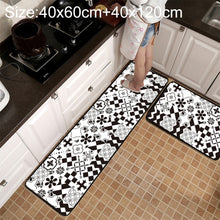 Load image into Gallery viewer, Geometric Lattice Carpet Kitchen Bath Antiskid Mat, 40x60cm, 40x120cm, 50x80cm, 50x160cm, 40x60cm + 40x120cm, 50x80cm + 50x160cm