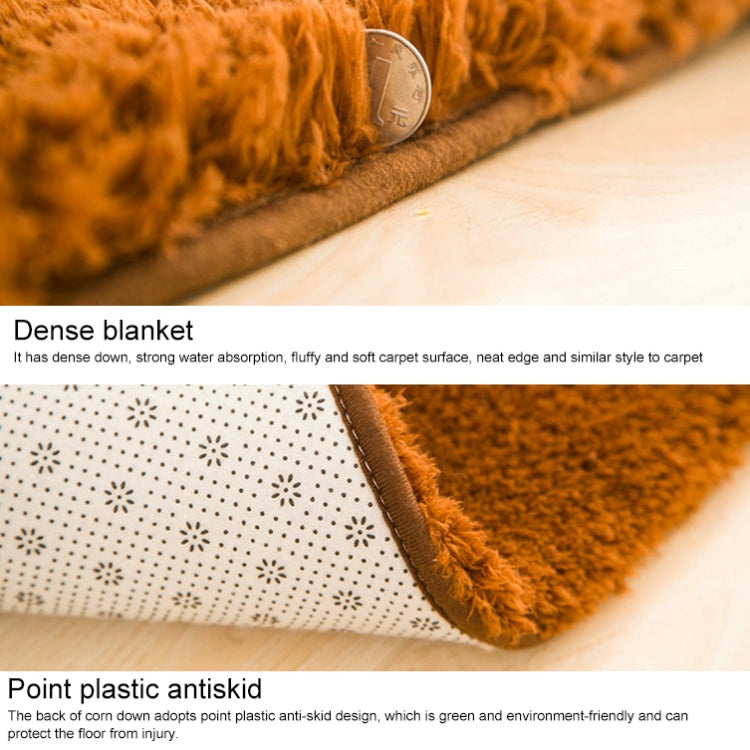 Faux Fur Rug Anti-slip Solid Bath Carpet Kids Room Door Mats Oval  Bedroom Living Room Rugs, 40x60cm, 50x80cm, 60x90cm, 60x120cm, 80x120cm, 80x160cm