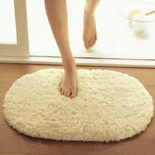 Load image into Gallery viewer, Faux Fur Rug Anti-slip Solid Bath Carpet Kids Room Door Mats Oval  Bedroom Living Room Rugs, 40x60cm, 50x80cm, 60x90cm, 60x120cm, 80x120cm, 80x160cm
